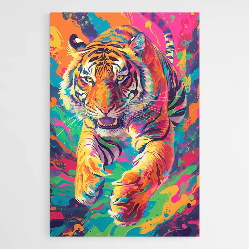 Tableau-Felin-Pop-Art-1 Tableau Félin Pop Art