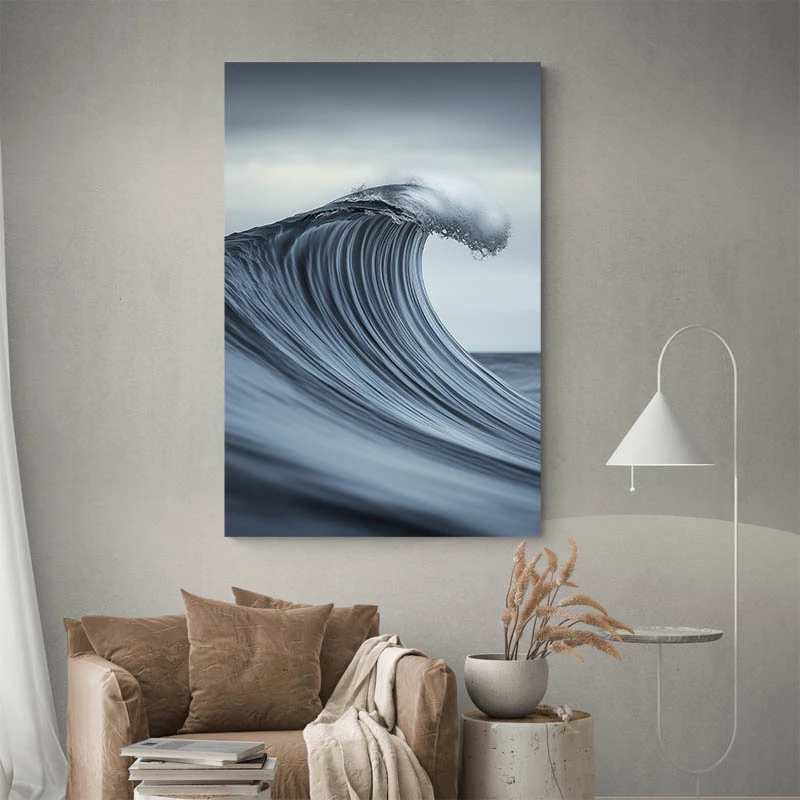 Tableau Vague Noir et Blanc