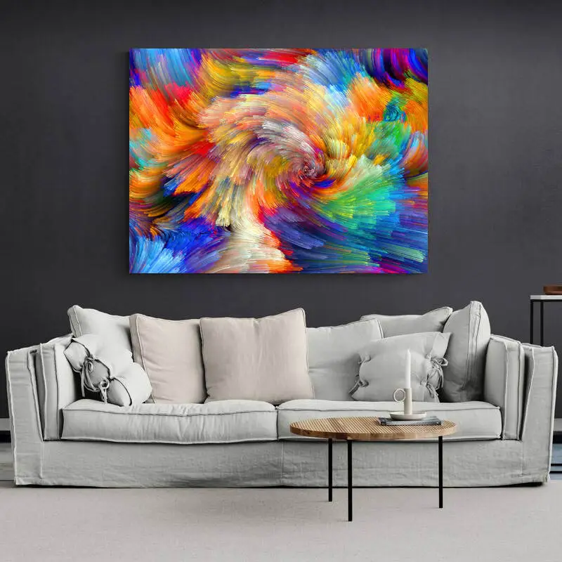 Tableau Abstrait Multicolore