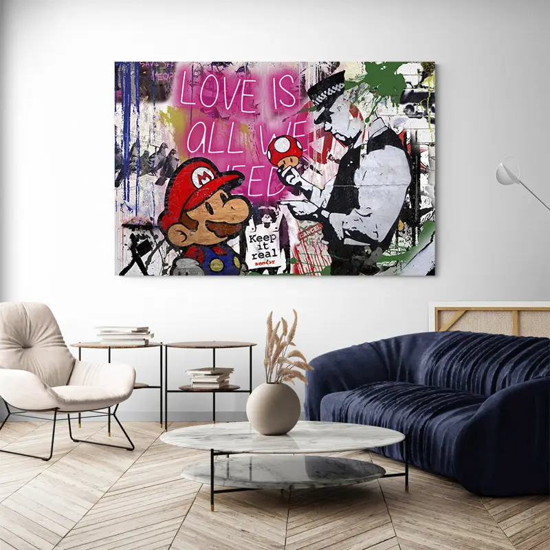 Tableau Banksy Graffiti