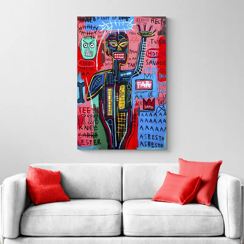 Tableau Basquiat Africain