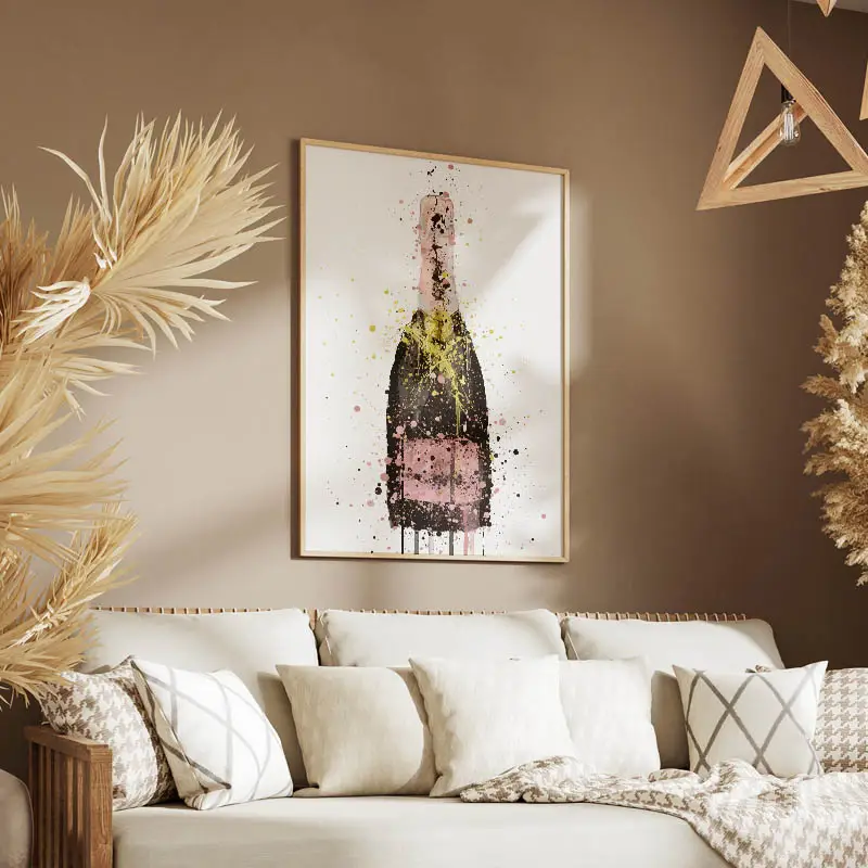 Tableau Bouteille de Champagne