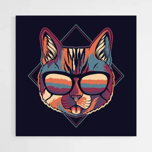 tableau-chat-stylises-1 Tableau Chat Stylisé