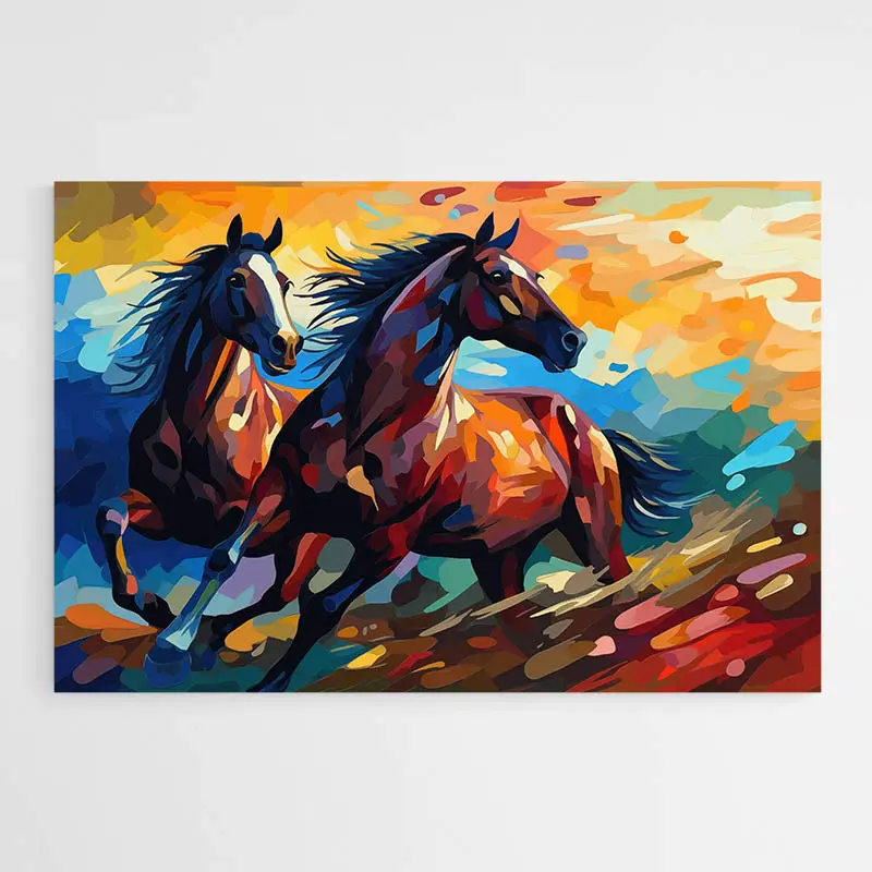 Tableau Chevaux Stylisés