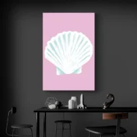 Tableau Coquillage Turquoise