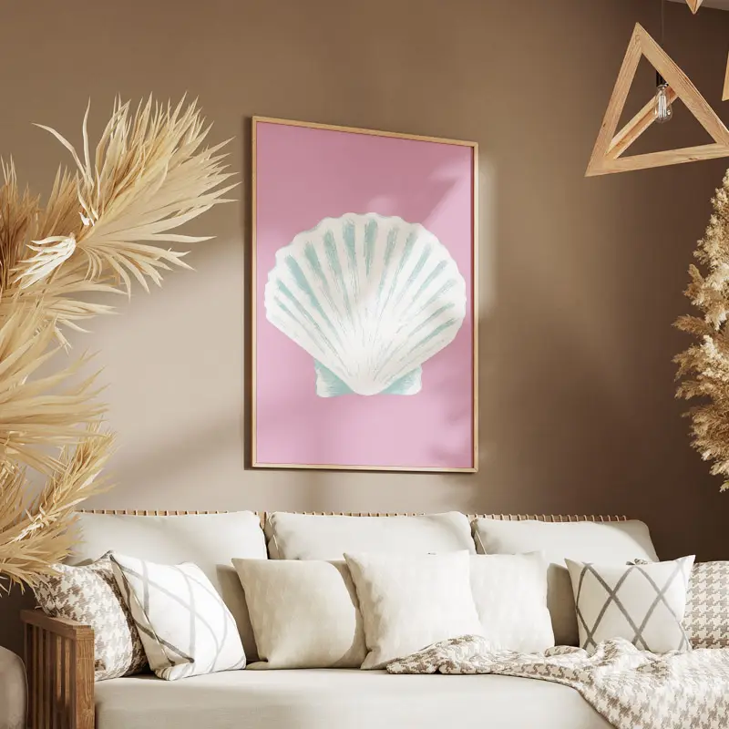 Tableau Coquillage Turquoise
