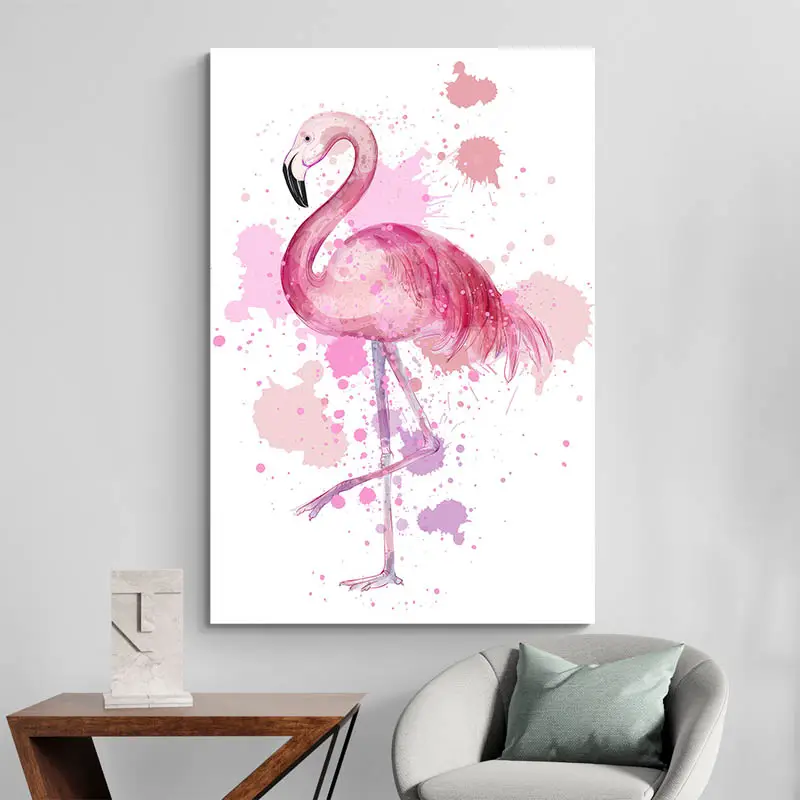 Tableau Flamant Rose