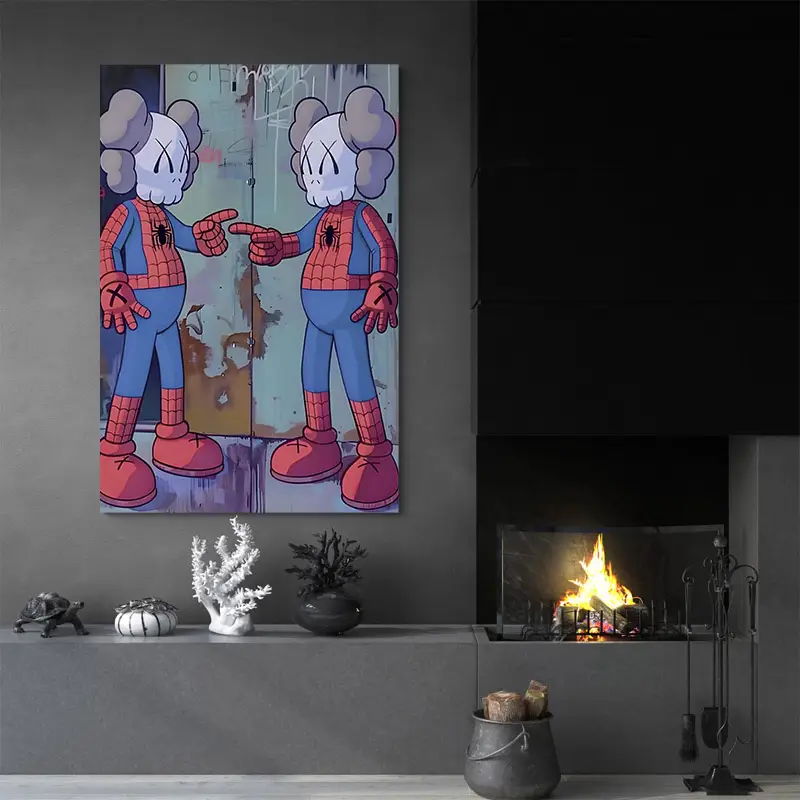 Tableau Kaws Spider Man