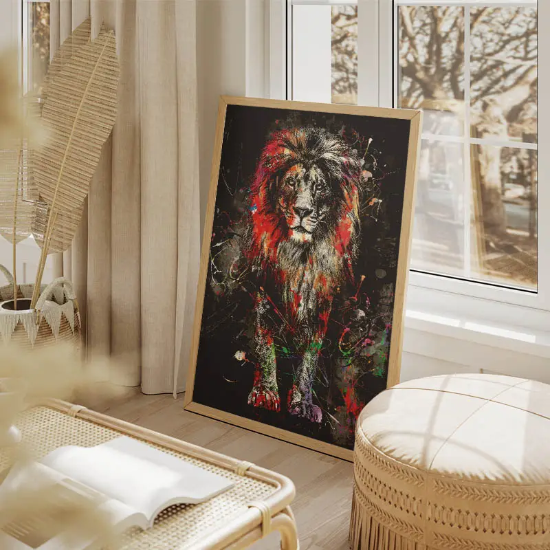 Tableau Lion Moderne