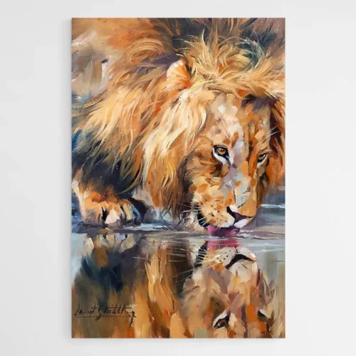 tableau-peinture-lion-1 Tableau Peinture Lion