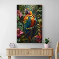 tableau-perroquet-couleur-portrait-2-3-4 Tableau Perroquet Couleur