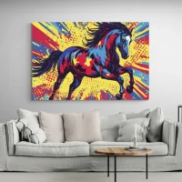 Tableau Pop Art Cheval
