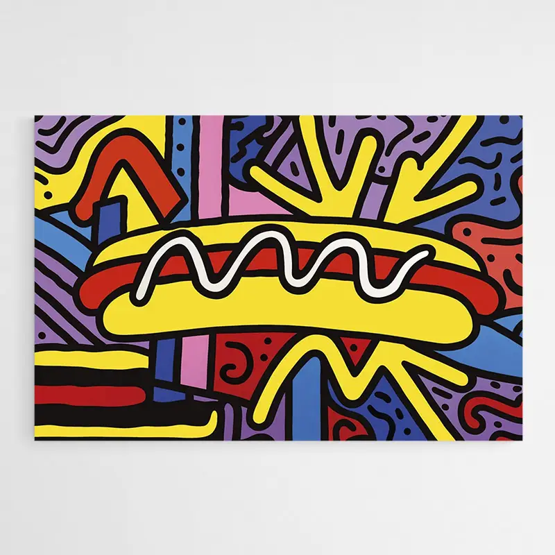 tableau-pop-art-hot-dog-1 Tableau Pop Art Hot Dog