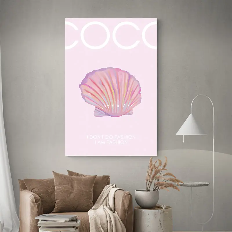 Tableau Rose Coco Chanel