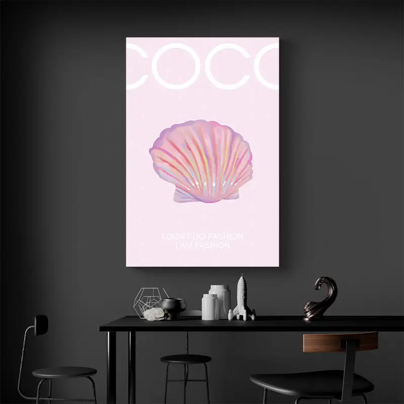 Tableau Rose Coco Chanel