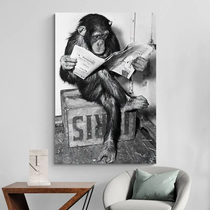 Tableau Singe Drôle