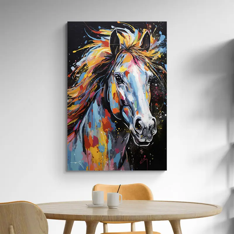 Tableau Street Art Cheval