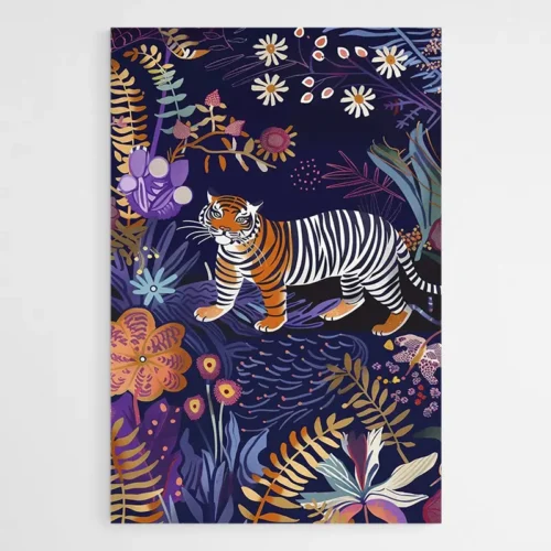 tableau-tigre-colore-1 Tableau Tigre Colore